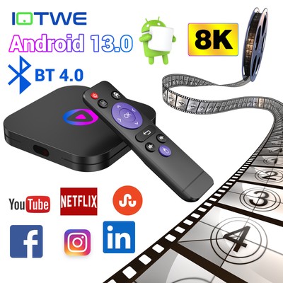 2024 Gebraucht Android 13.0 Smart TV BOX 4+128GB Dual WIFI Netzwerk Media Player