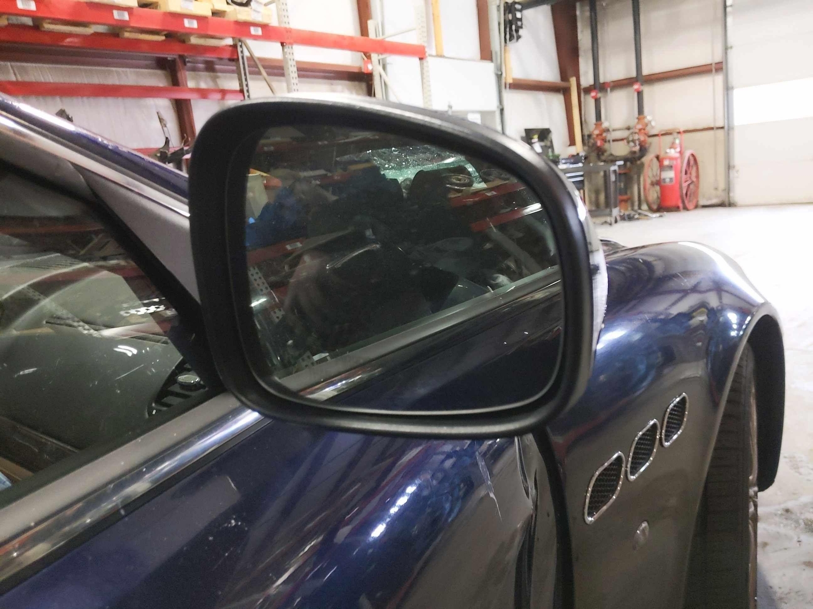 2012 Maserati Quattroporte OEM Right Hand Passengers Side Power Door Mirror Blue