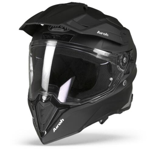 Airoh Commander Color Matt Black Adventure Helmet - New! Fast Shipping! - Picture 1 of 5