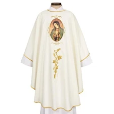 Amalfi Collection Chasuble - Our Lady of Guadalupe Chasuble and Stole Vestment