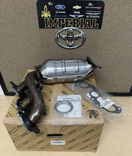 2004-2006 TOYOTA SIENNA FWD GENUINE OEM REAR BANK 1 EXHAUST MANIFOLD & GASKETS