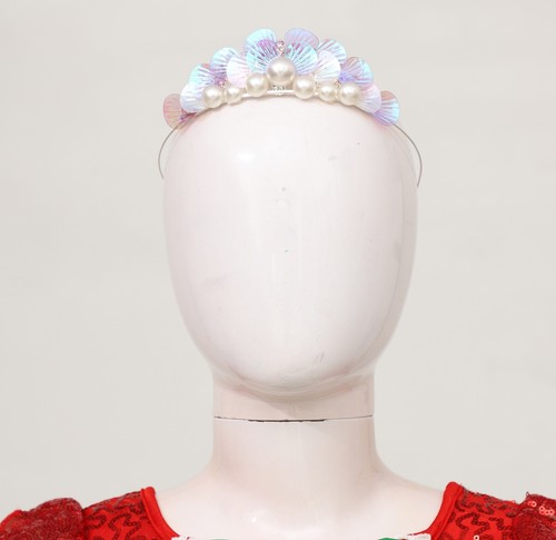 Kids Girls Crowns Faux Pearls Hair Clip Rhinestones Headband Princess Headwear - Picture 4 of 49