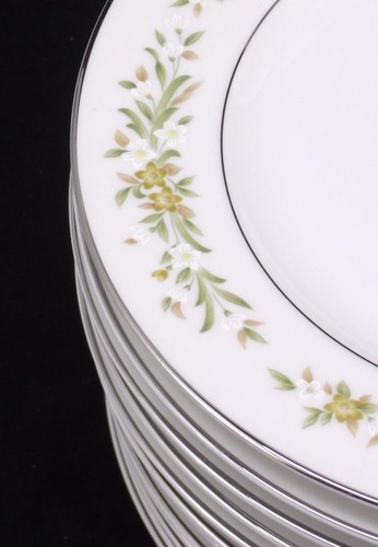 Style House Fine China Mayfair Platinum Trim Dishes Fruit Dessert Bowl Lot of 4 - Picture 5 of 7