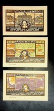 1921 Germany SANGEFEST 25 50 100  Phennig Banknote / Notgeld