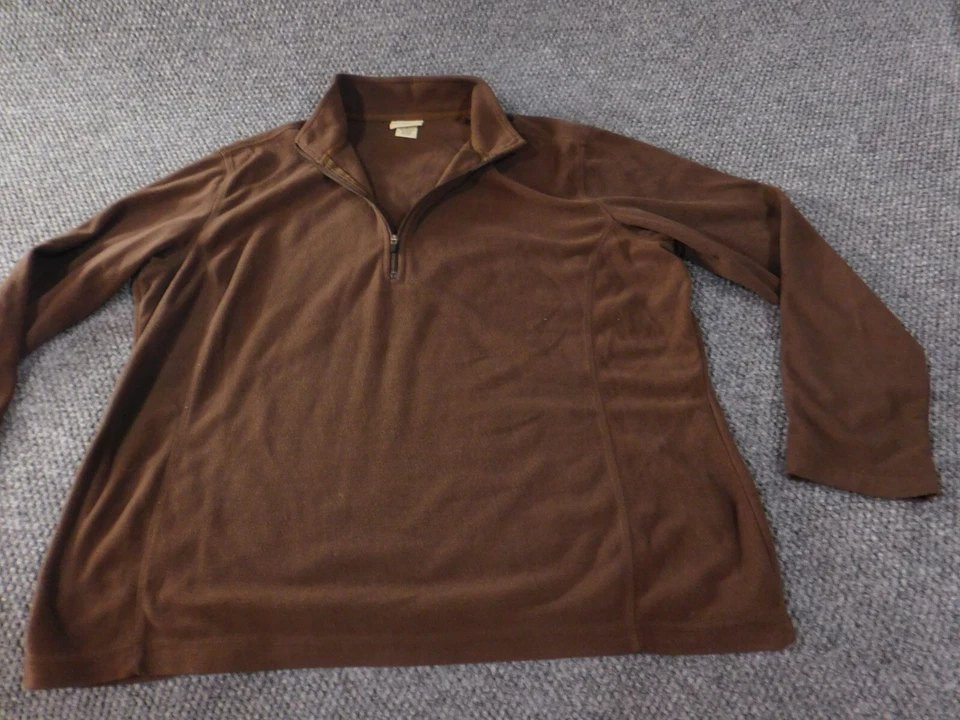 Gander Mountain Mujer Sudadera 1X Plus Marrón Jersey 1/4 Cremallera Polar Exterior Foto 3 de 4