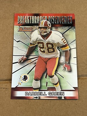 2000 BOWMAN - BREAKTHROUGH DISCOVERIES INSERT - DARRELL GREEN REDSKINS #BD9