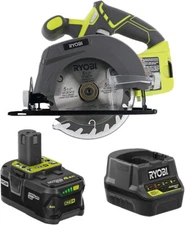 RYOBI 18-Volt Cordless 5 12inch Circular Saw Kit with a 4Ah Battery and Charger