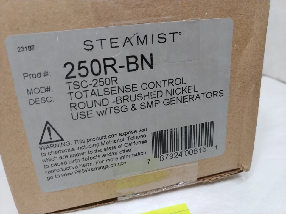 Steamist 250R-BN Total Sense Modern Steambath Control - Níquel cepillado TSC-250R Foto 2 de 3