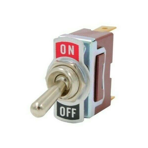 On/Off Toggle Switch Heavy Duty SPST 12V 2 6.3mm Terminal Car Marine ...
