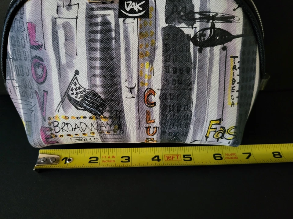 IZAK «Я в настроении Нью-Йорка» моды акварель девочка собаки косметический путешествий сумка  - Изображение 4 из 4