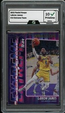 2023 Panini NBA Hoops #10 Lebron James GRADED 10 GEM Mint Extreme Team Lakers