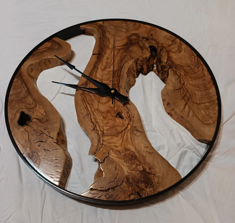 cerchio/quadrato in metallo per creare orologio da parete con legno/wood/radica - Immagine 3 di 4