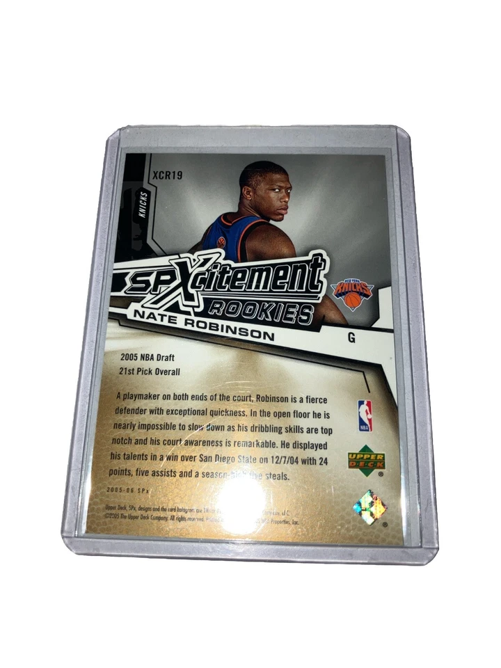 SPX Spxcitement Rookies 2005 Nate Robinson de 1999 New York Knicks novato radiocontrol Foto 3 de 3