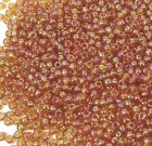 11/0 Japanese TOHO Seed Glass Round Beads Transparent Rainbow Topaz 10-grams