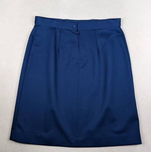 Vintage 70S Women's Skirt Suit Blue Polyester Knit SEARS - SEE MEASUREMENTS - Picture 14 of 15