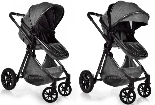Baby Pram Buggy 3 in 1 Travel System Car Seat Folding Pushchair Reversible - Picture 112 of 117