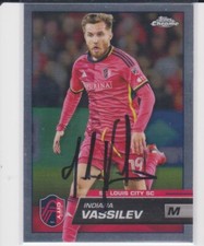 INDIANA VASSILEV ST. LOUIS CITY SC AUTOGRAPHED CARD THROUGH THE MAIL
