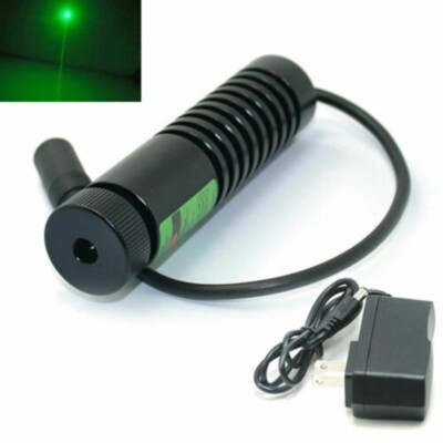 Focusable 505nm 510nm 50mW Spot Dot Green Laser Diode Module w  Adapter