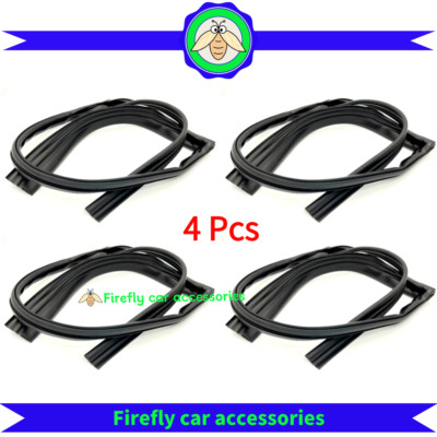 4PCS Door Glass Run Channel Weather Window Seal For 2008-2012 Honda Accord Sedan