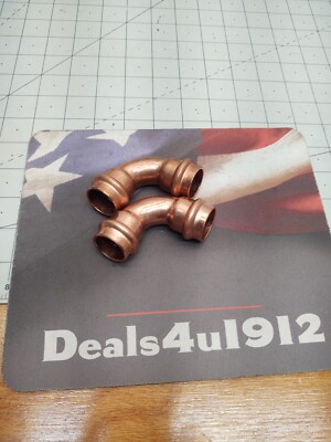 (Lot of 2) Appolo 3/4'' Press x Press 90 Deg. Copper Elbow Brand New!