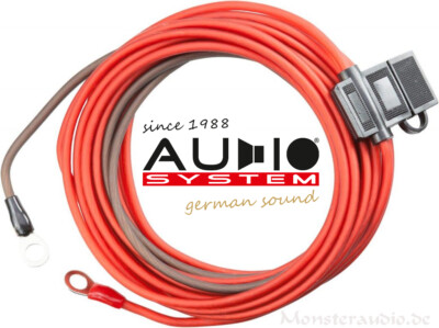 Audio System OFC Kabelset 6mm² Kupfer-Kabel Auto Verstärker Stromkabel Z-PCS6