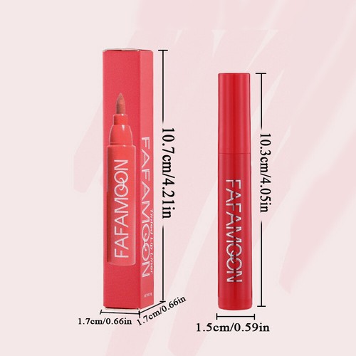 Lip Dye Pen Long Lasting Marker Matte Lipstick Lipliner Hydrating Cosmetics AU@ - Picture 3 of 20