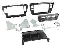 FüR Seat Mii Auto Radio Blende Montage Einbau Rahmen 2-DIN Schwarz Klavierlack
