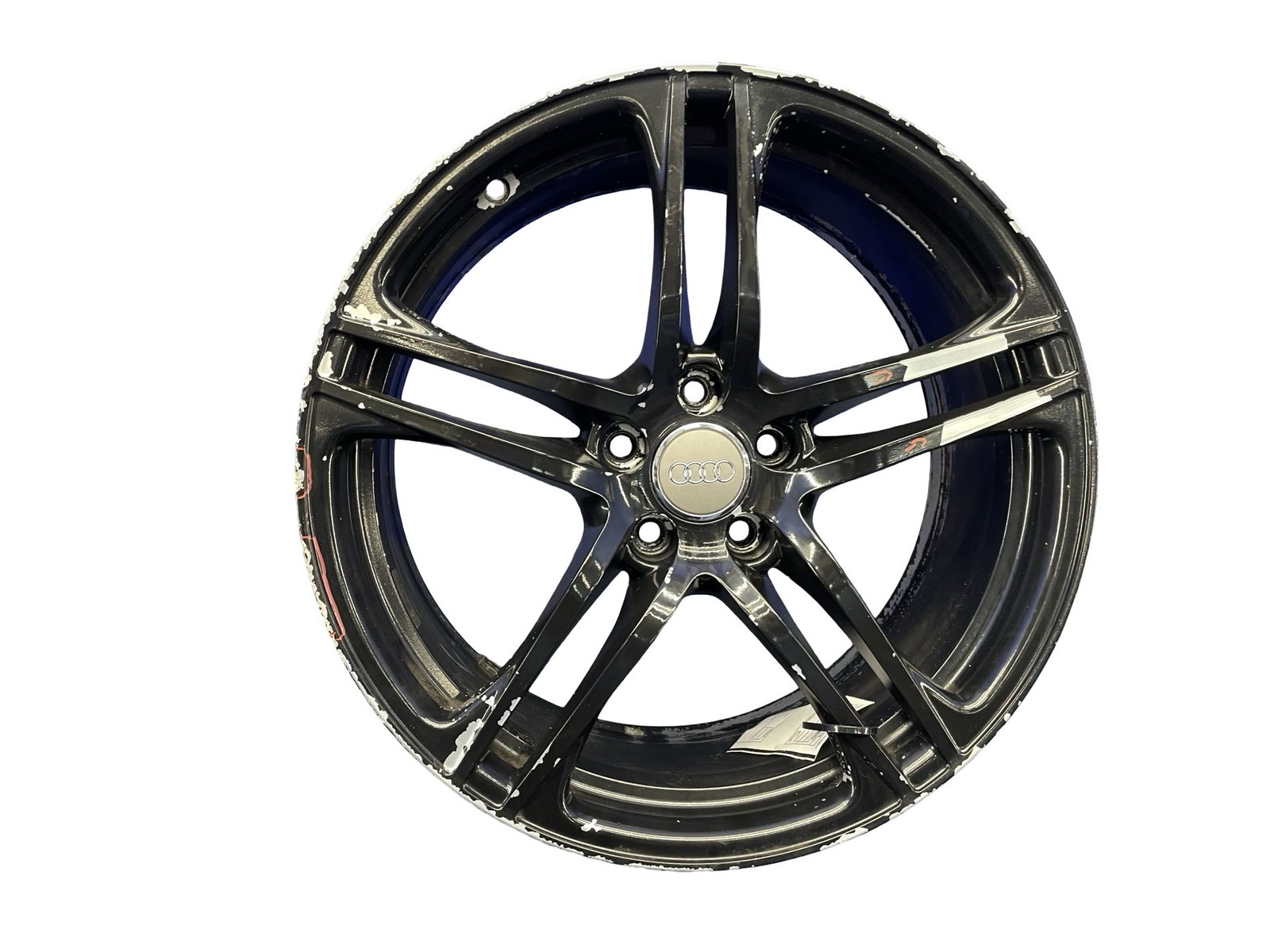 2011-2014 AUDI R8 TYPE42 19x8.5 REAR FIVE DOUBLE SPOKE WHEEL RIM TITANIUM FINISH