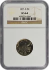1935-D/D Buffalo Nickel RPM 4 MS64 NGC