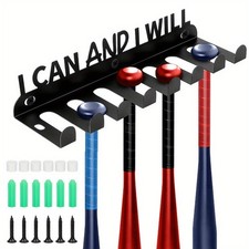 1set Word I Can and I Will Iron Baseball Bat Display Stand with Screw