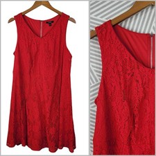 Apt 9 Lace Dress Plus size 16W Party Red Lined Womens Event Evening Classic