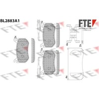 FTE 9011123 Bremsbelagsatz FüR Alfa Romeo Stelvio Giulia 952 949