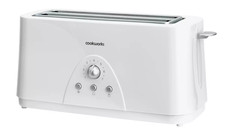 Cookworks Long Slot 4 Slice Toaster - White Brand New