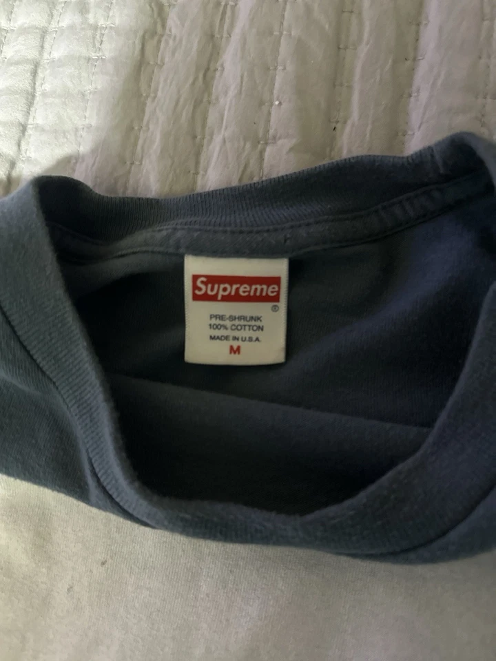 Camiseta Supreme Mike Kelley 'Ahh Youth!' Azul Manga Larga Talla Mediana Foto 2 de 3