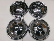 Vintage 1957 Chevy Belair Black Widow Dog Dish Poverty Hubcaps Wheel Cover