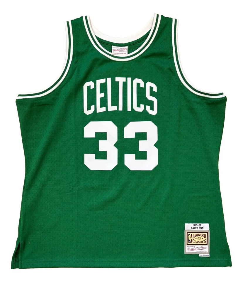 Larry Bird Signed Celtics Green M&N Hardwood Classics Swingman Jersey PSA/DNA - Image 3 of 3