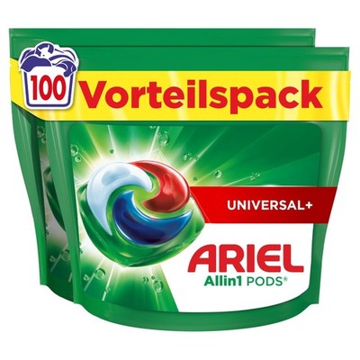 Ariel Waschmittel Pods All-in-1, 100 stück (1er Pack), bunt 