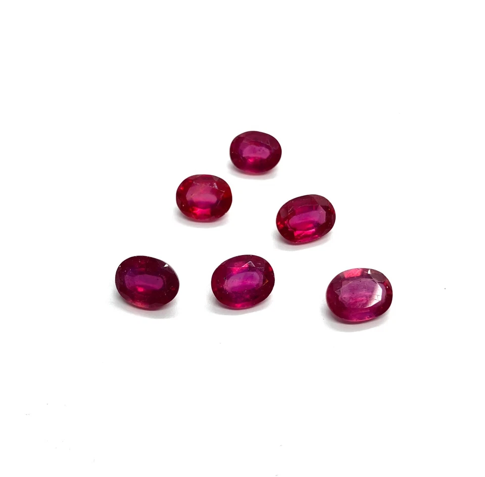 Ruby Cut Oval Faceted Glass Filled AAA Loose Gemstone For Making All Jewelry - Image 4 of 4
