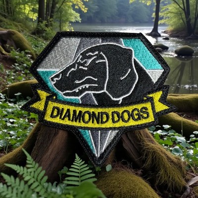 Diamond Dogs Embroidery Patch 3.17'' X 3.76''