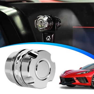 For Corvette C8 2020-2025 Central Console Volume Audio Control Power Knob Chrome