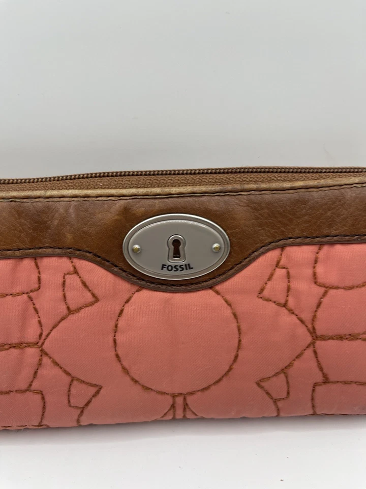 Carteira Fossil Vintage Coral Key-Per Long Zip Around Full Zip - Imagem 2 de 4