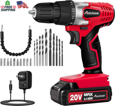AVID POWER 20V MAX Lithium Lon Cordless Drill Set, Power Drill Kit with Battery