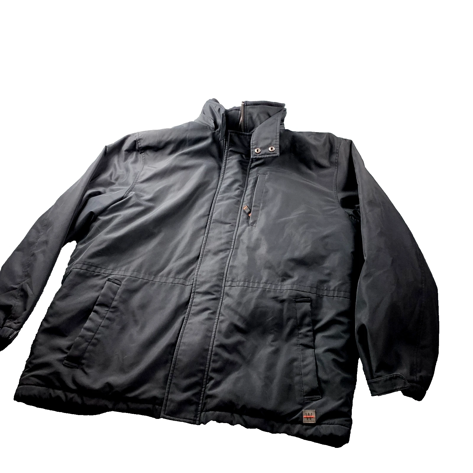 Weatherproof Garment Co Coat Men’s Black Full Zip Jacket XXL Fleece Lined S4