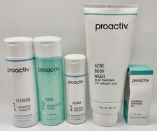Proactiv Solution 3 Step Acne Body Wash Blackhead Gel 90 Day Kit New Sealed
