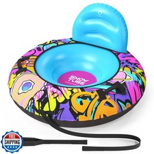 QPAU 44  Snow Tube with Backrest   Heavy Duty Inflatable Sled 500