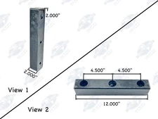 Atro BP99-34408 Polyurethane Dock Bumper for Fontaine Trailers 50407007
