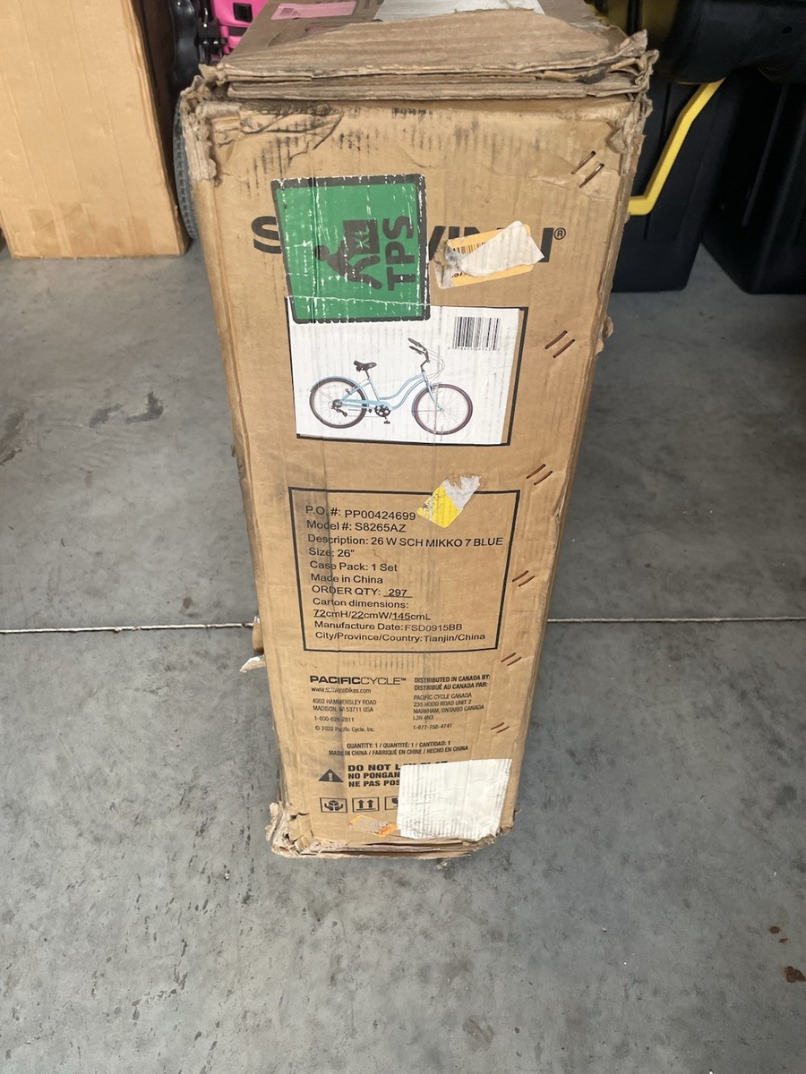 Schwinn Mikko 7 Womens Step Thru Beach Cruiser Bike - 26” - One