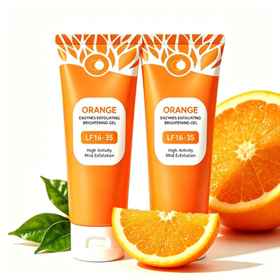 Orange Enzyme Exfoliating Peeling Gel for Face&Body-2Pcs, 3.53Oz
