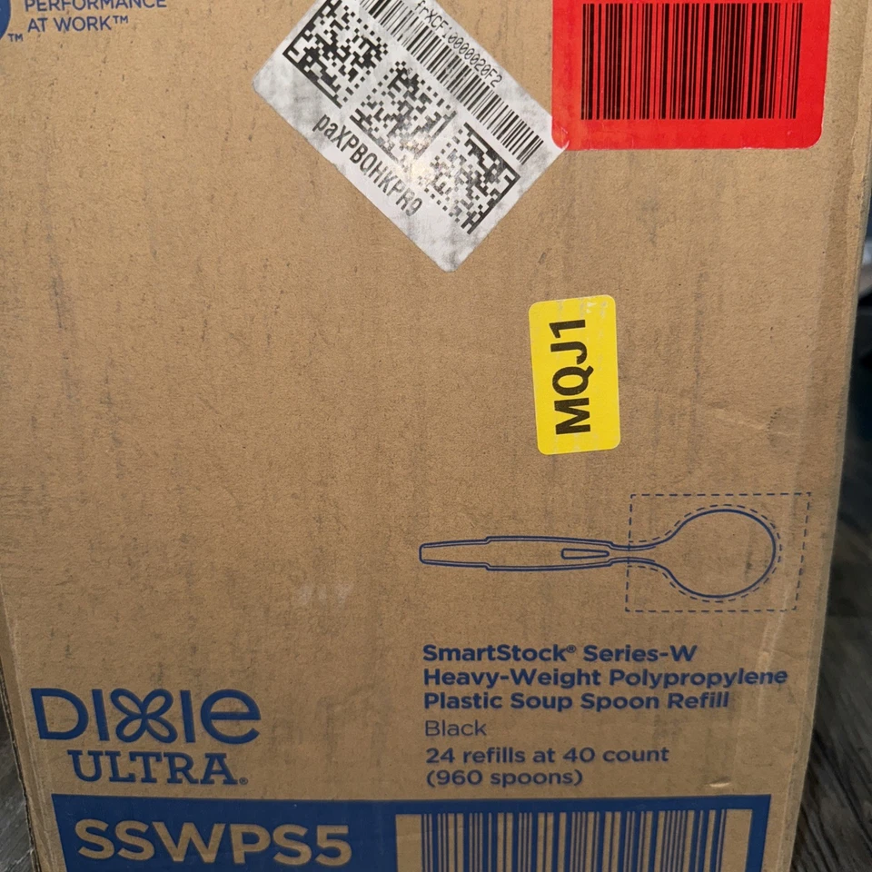 Juego de cuchara sopera Dixie Ultra polipropileno negra sswps5  Foto 2 de 2