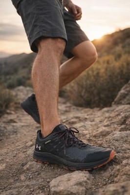 Under Armour Mens 10 Charged Bandit Trail GORE TEX Running Shoes Black Sneakers